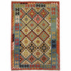 Handmade Vegetable Kilim 5' 1" x 6' 11" (ft) - No. P35341