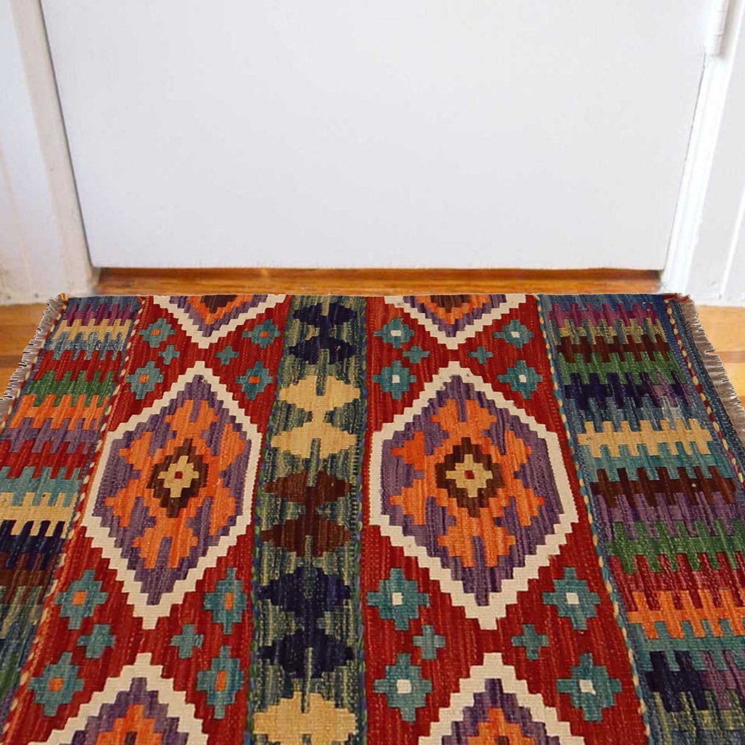 Handmade Vegetable Kelim 2' 2" x 2' 10" (ft) - No. P35356