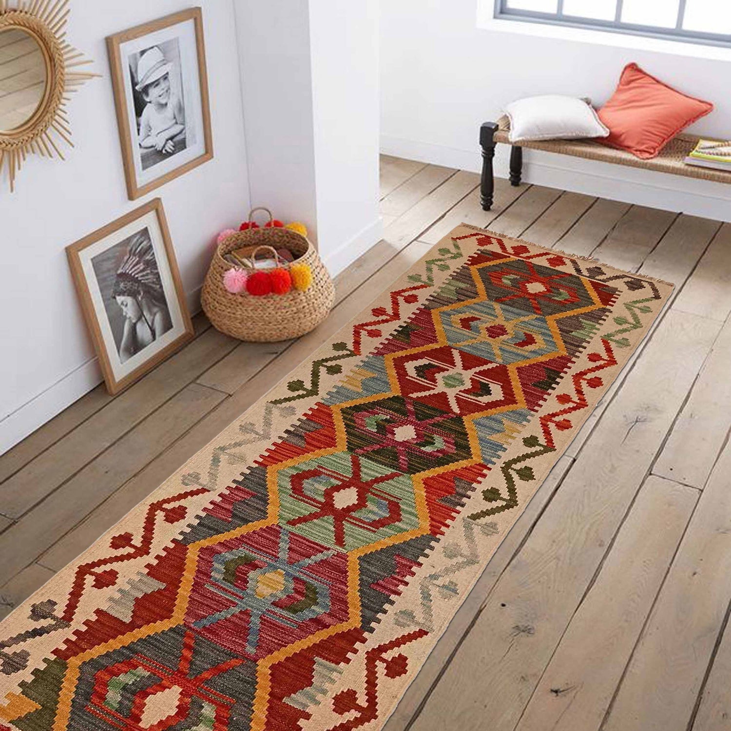Vegetable Kilim Runner 1' 9" x 6' 7" (ft)- No. P35366