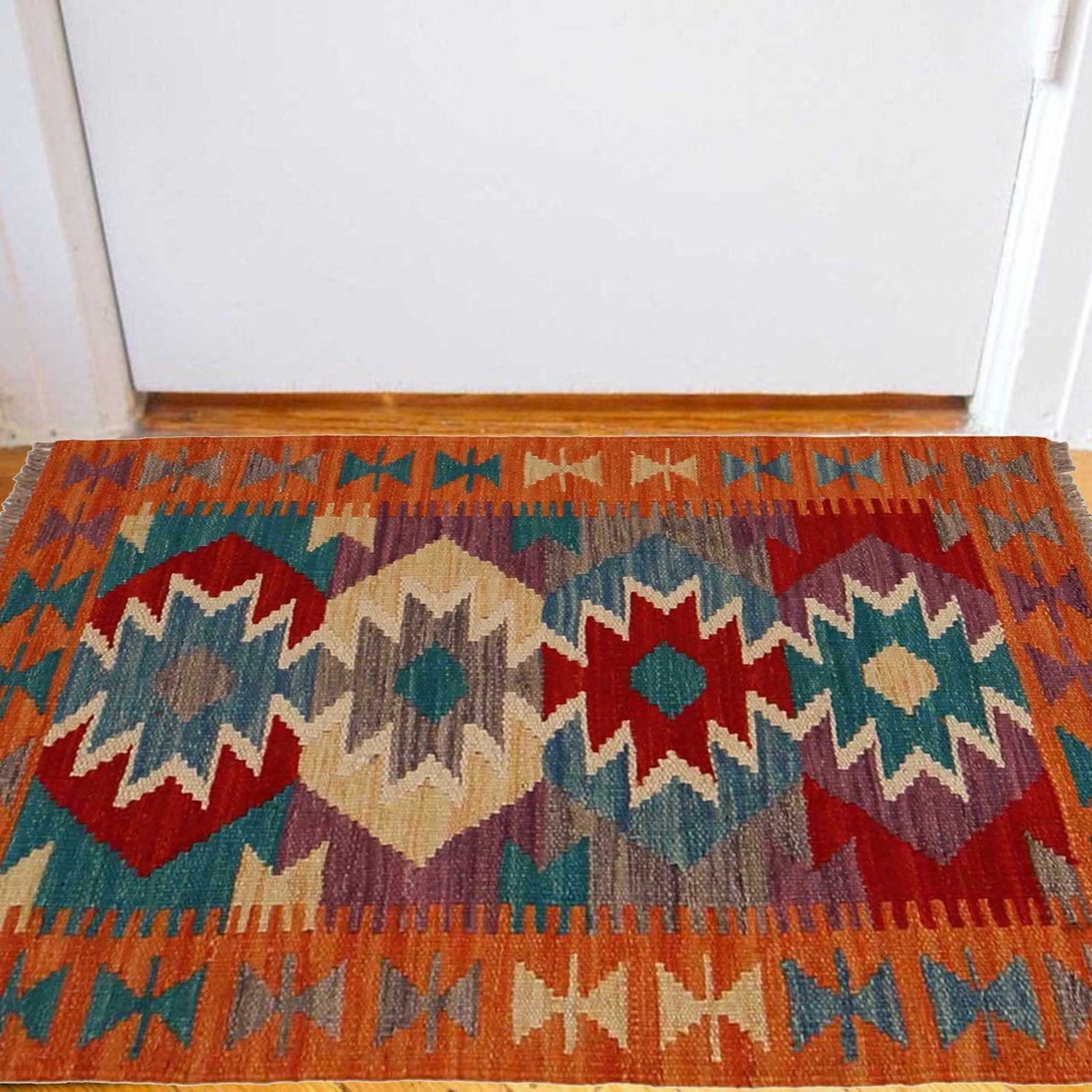 Handmade Vegetable Kilim 2' 1" x 3' 2" (ft) - No. P35369
