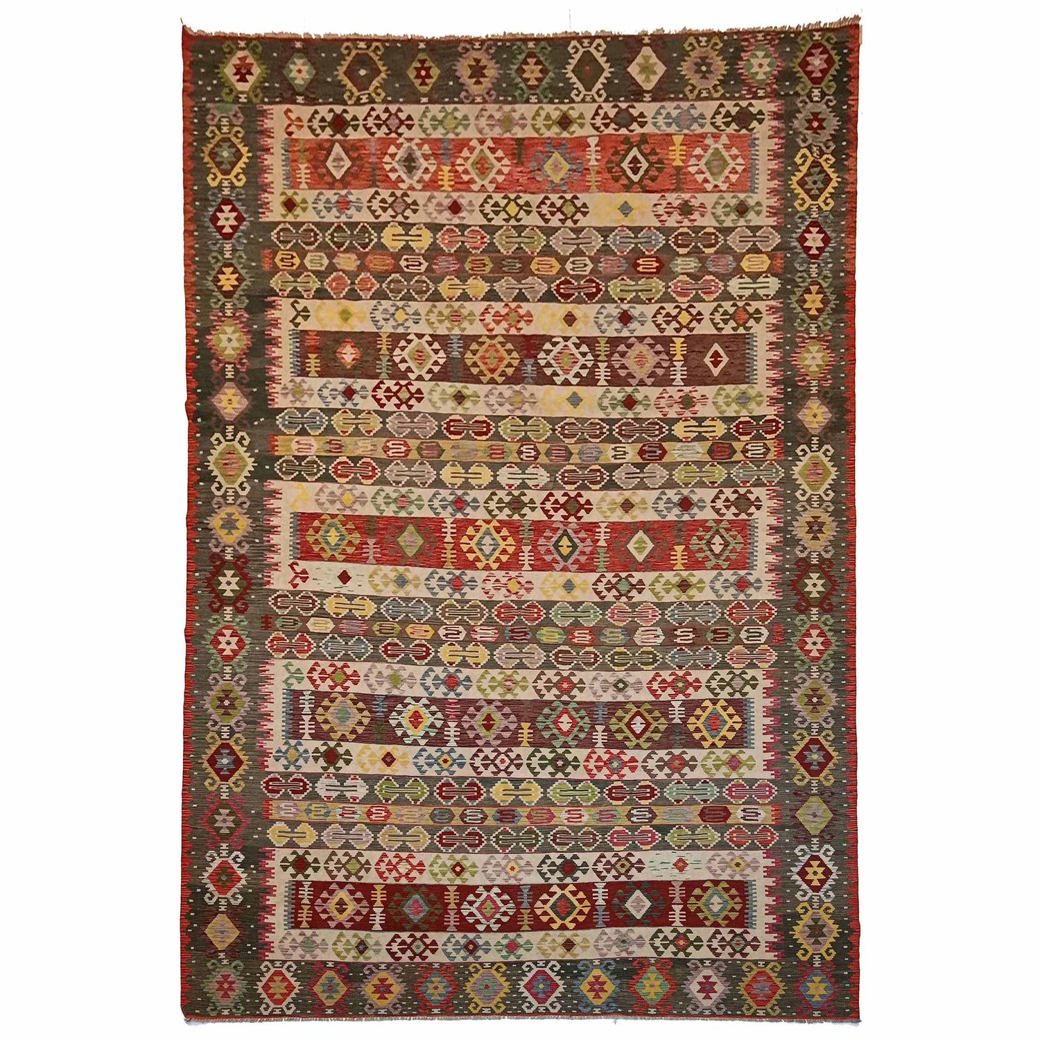 Handmade Vegetable Kilim 10' 0" x 16' 5" (ft) - No. P35386