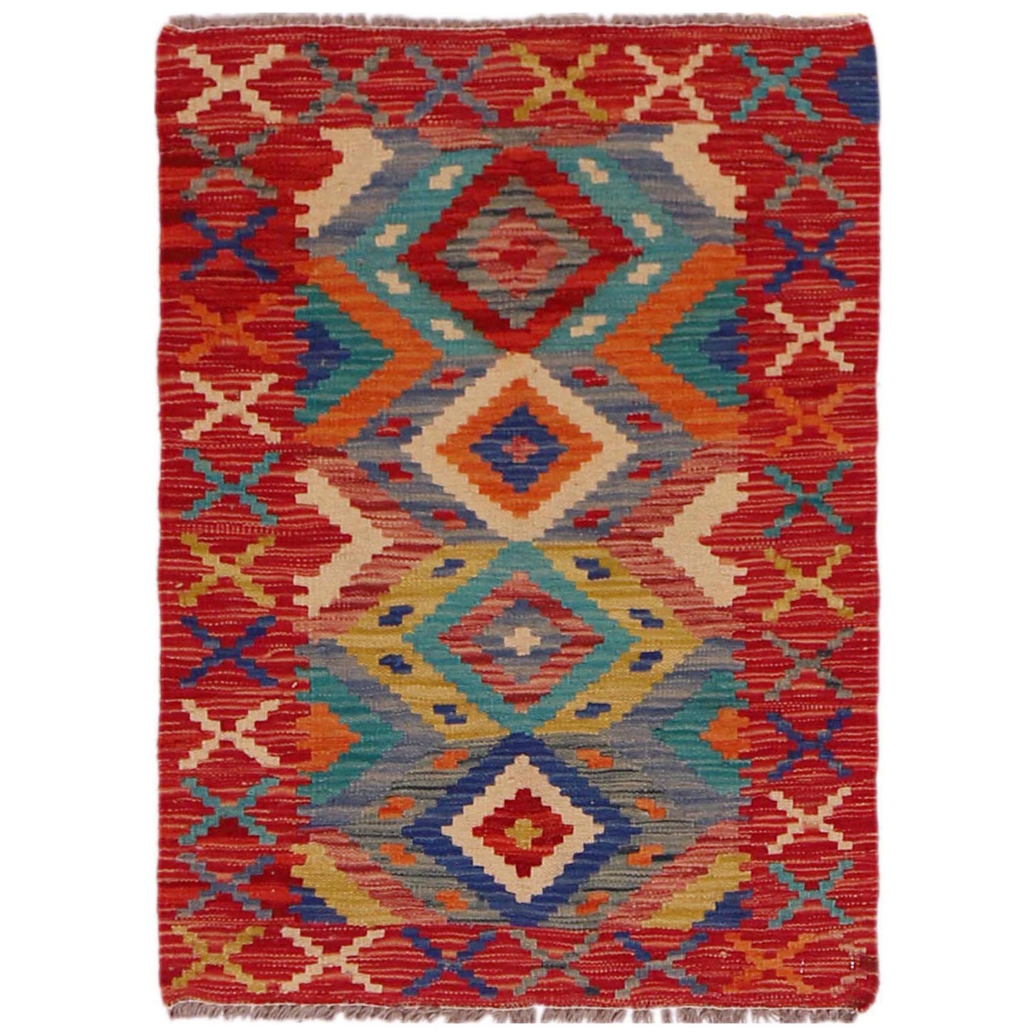 Handmade Vegetable Kelim 2' 0" x 3' 0" (ft) - No. P35610