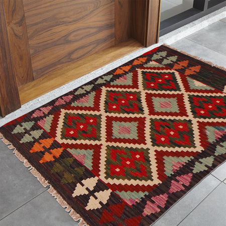Handmade Vegetable Kilim 2' 1" x 2' 10" (ft) - No. P35665