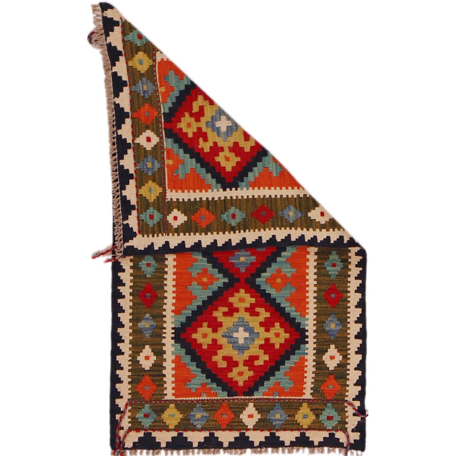 Handmade Vegetable Kilim 2' 0" x 3' 6" (ft) - No. P35669