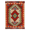 Handmade Vegetable Kilim 2' 0" x 2' 10" (ft) - No. P35671