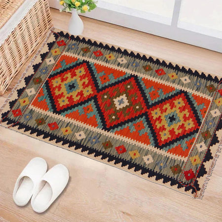 Handmade Vegetable Kelim 2' 1" x 3' 8" (ft) - No. P35674