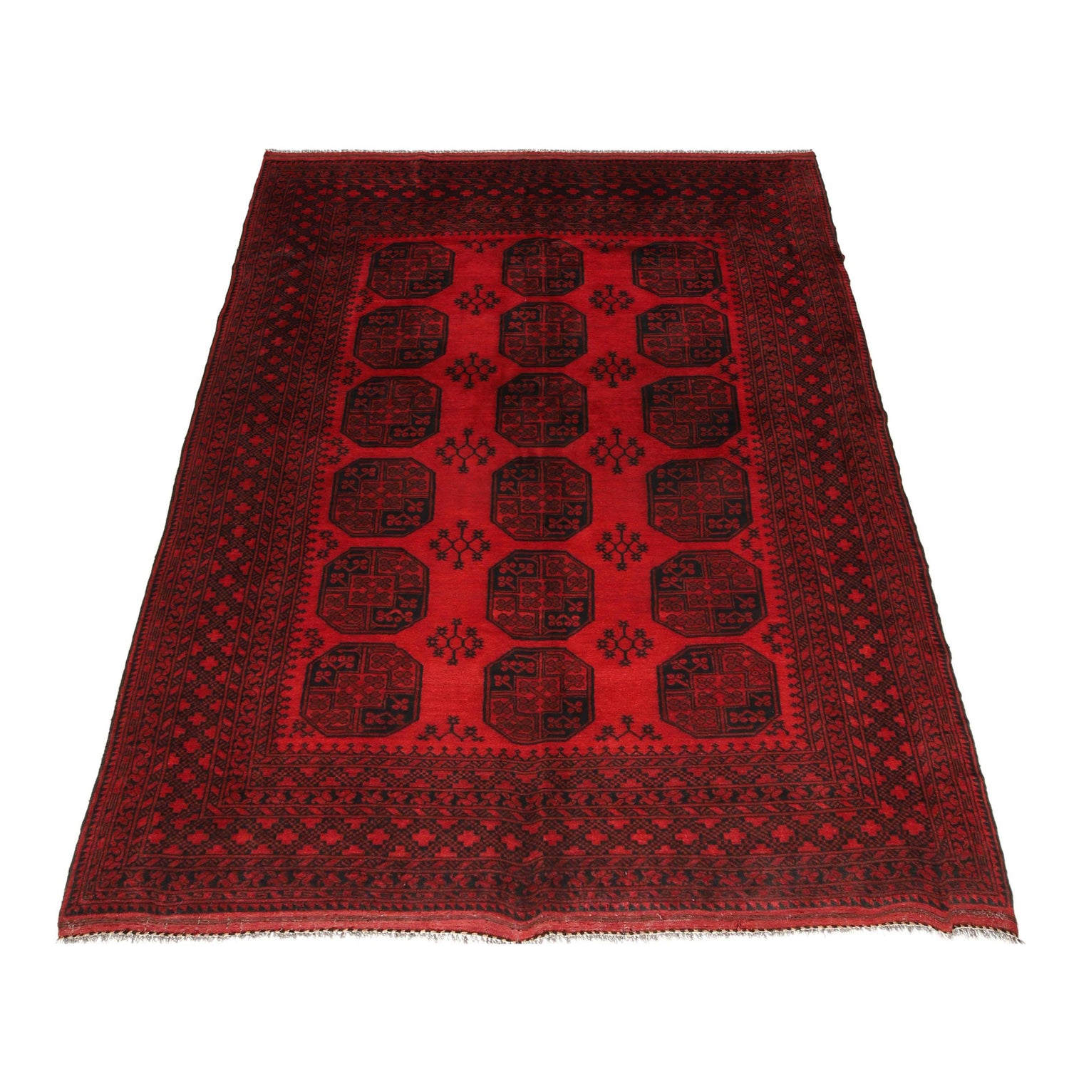 Traditional Red Fil pa Carpet 6' 11" x 10' 1" (ft) - No. P35679