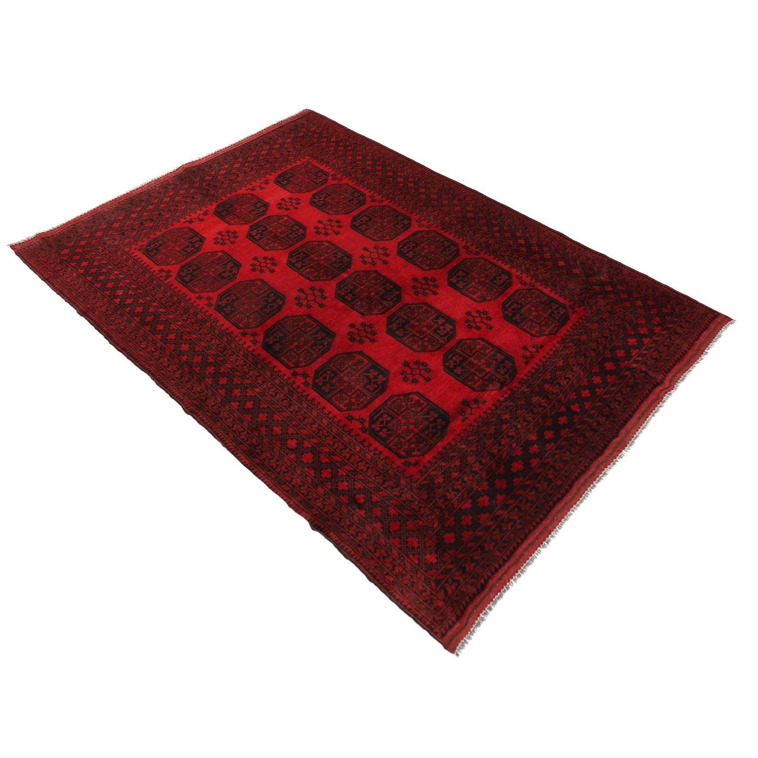 Traditional Red Fil pa Carpet 6' 11" x 10' 1" (ft) - No. P35679