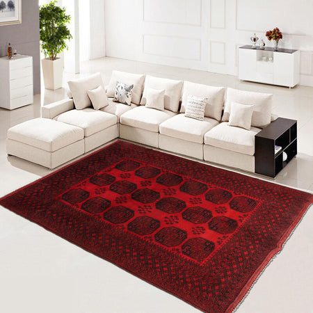 Traditional Red Fil pa Carpet 6' 11" x 10' 1" (ft) - No. P35679