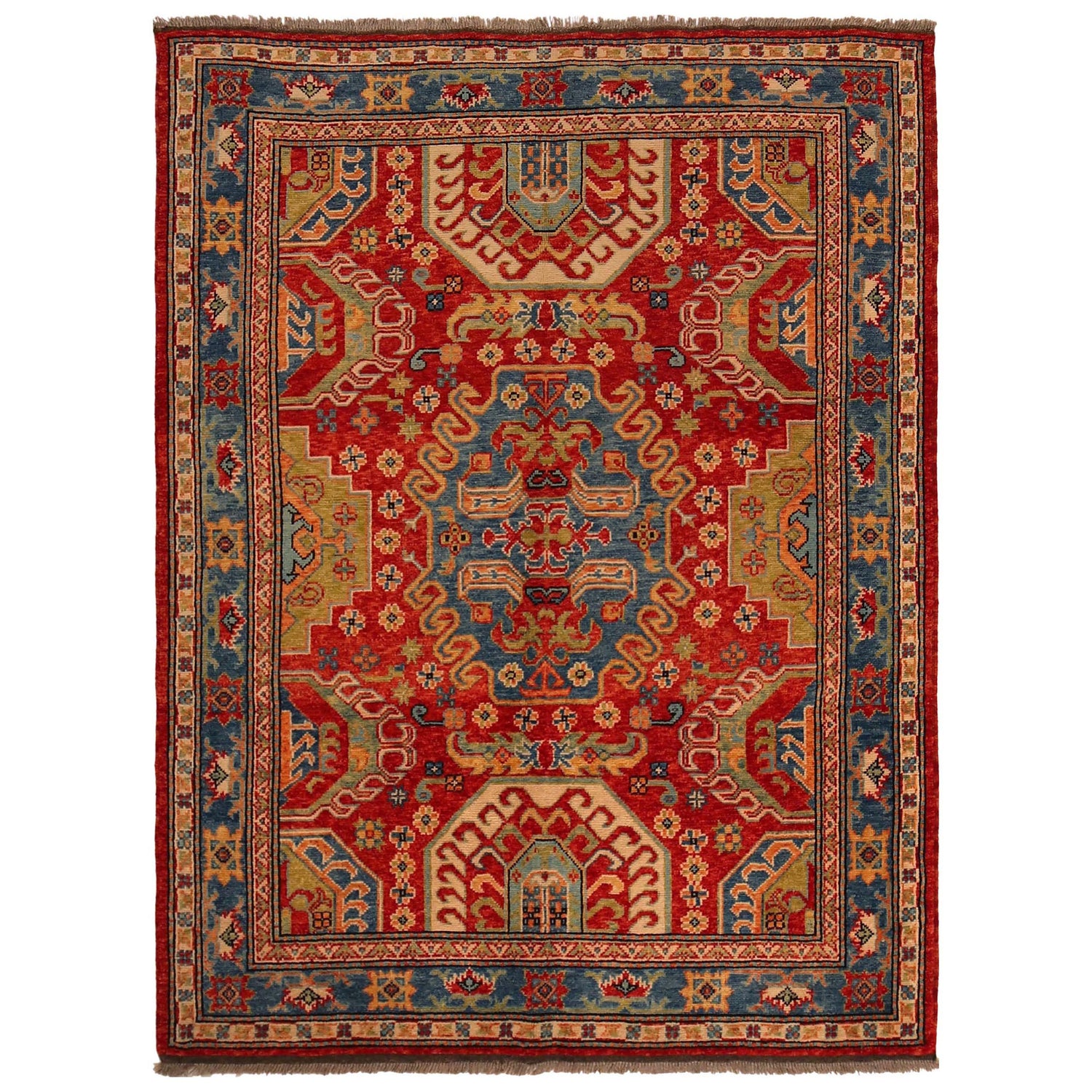 Handmade Sherazi Rug 4' 10" x 6' 8" (ft) - No. P35683