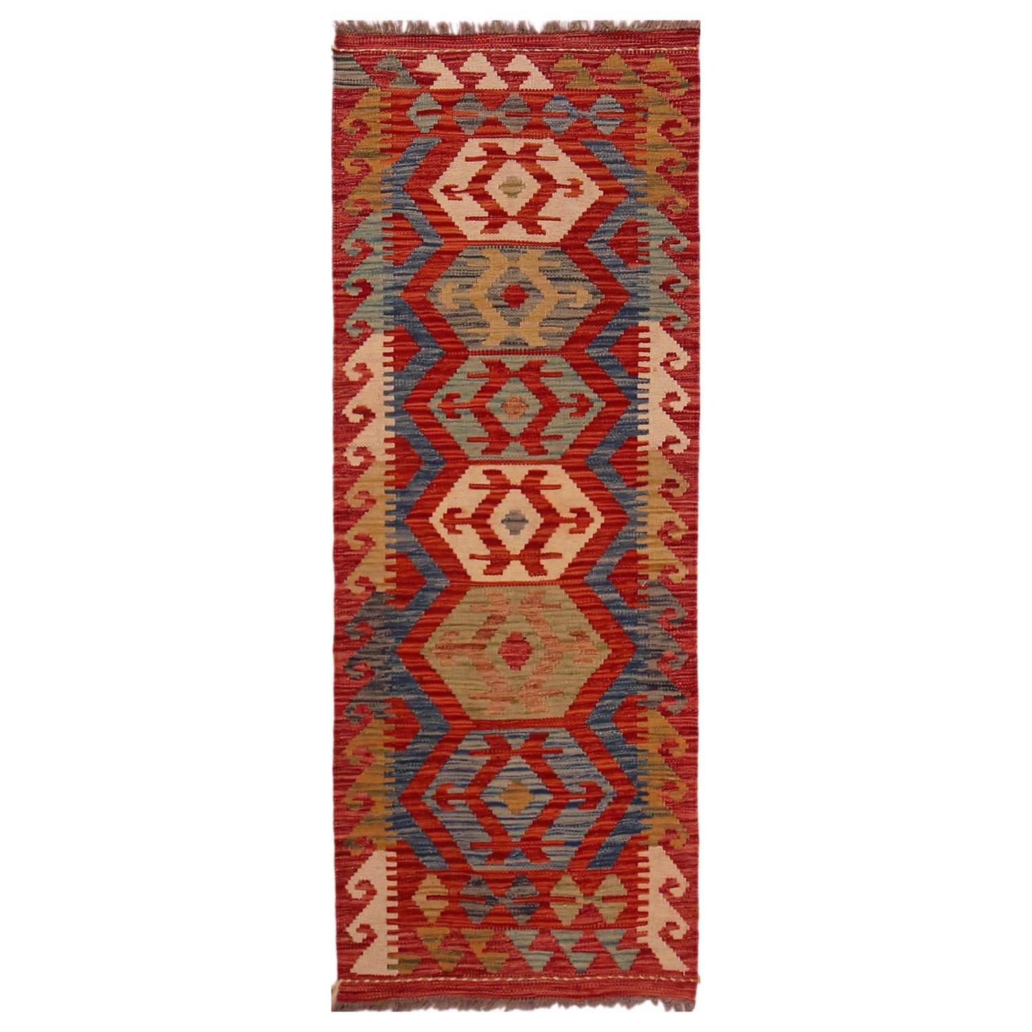 Vegetable Kilim Runner 1' 10" x 4' 10" (ft)- No. P35687