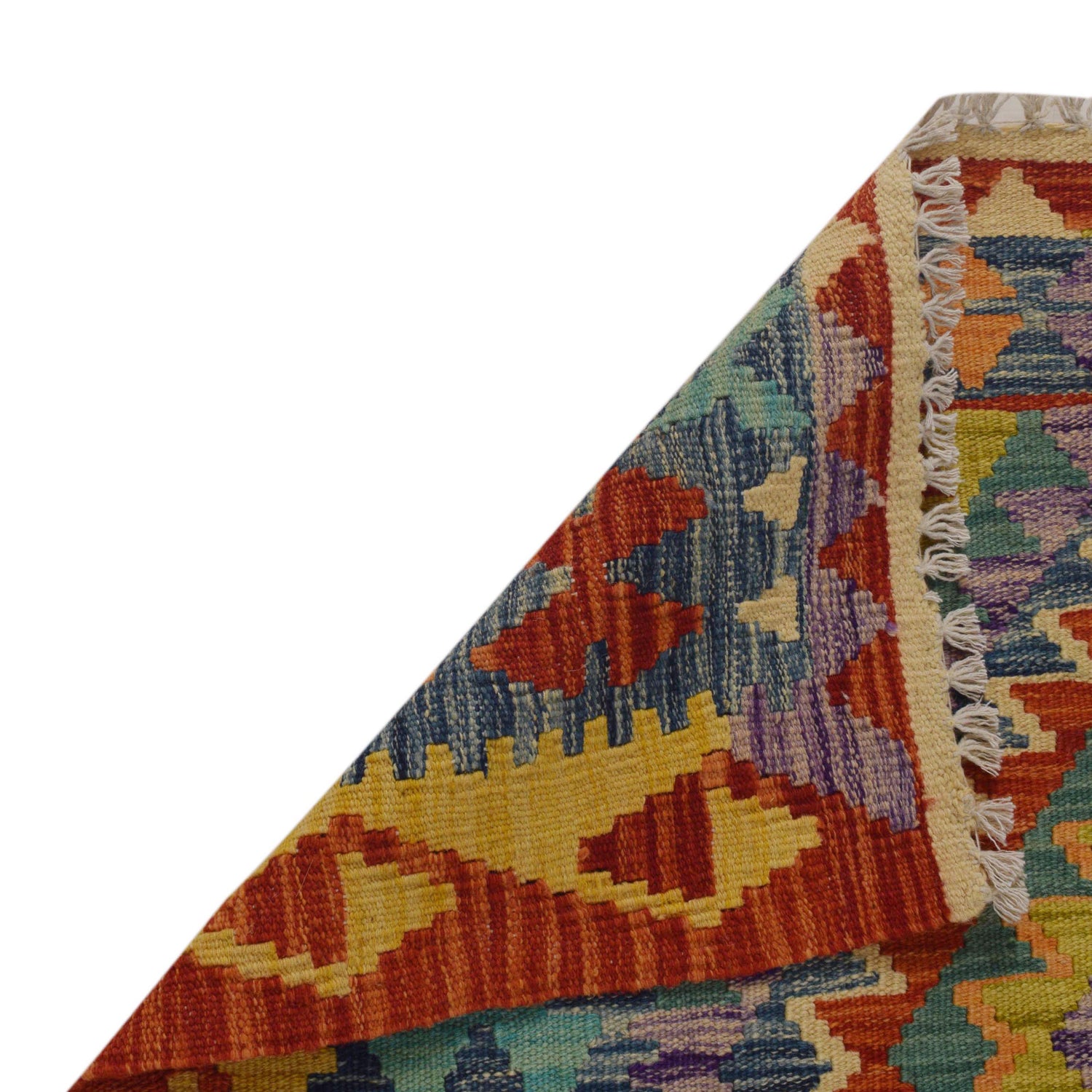 Handmade Vegetable Kilim 3' 8" x 4" 11" (ft) - No. P35688