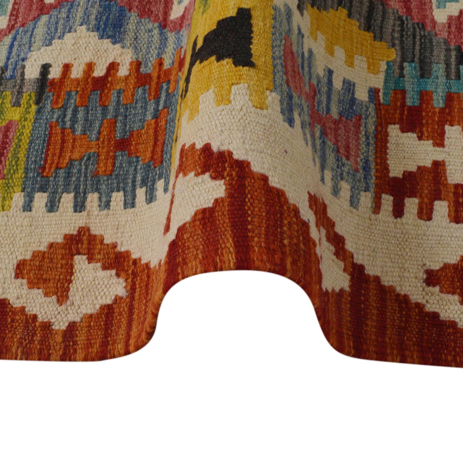 Handmade Vegetable Kelim 3' 3" x 5" 0" (ft) - No. P35689