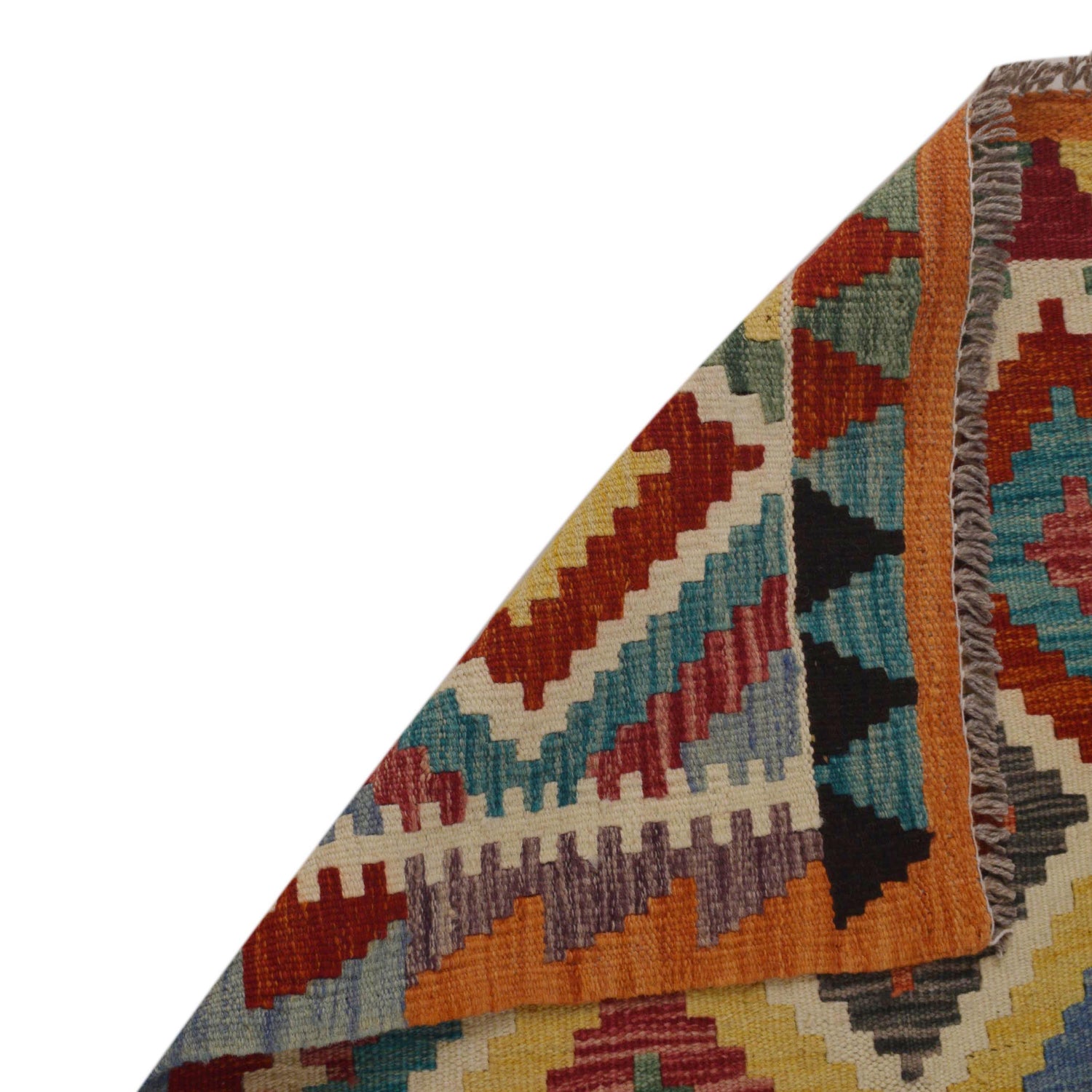 Handmade Vegetable Kilim 3' 5" x 5" 0" (ft) - No. P35690