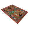 Handmade Vegetable Kilim 3' 3" x 4" 9" (ft) - No. P35692