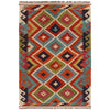 Handmade Vegetable Kilim 3' 2" x 4" 9" (ft) - No. P35694