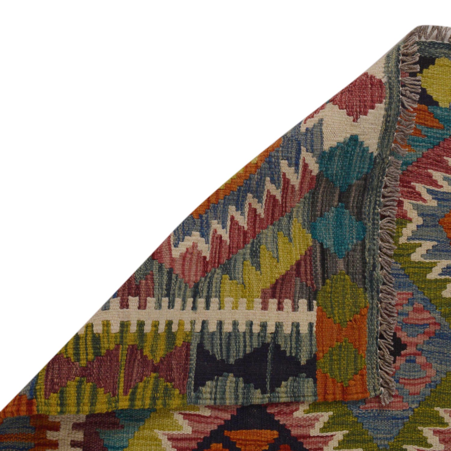 Handmade Vegetable Kelim 3' 4" x 4" 11" (ft) - No. P35697