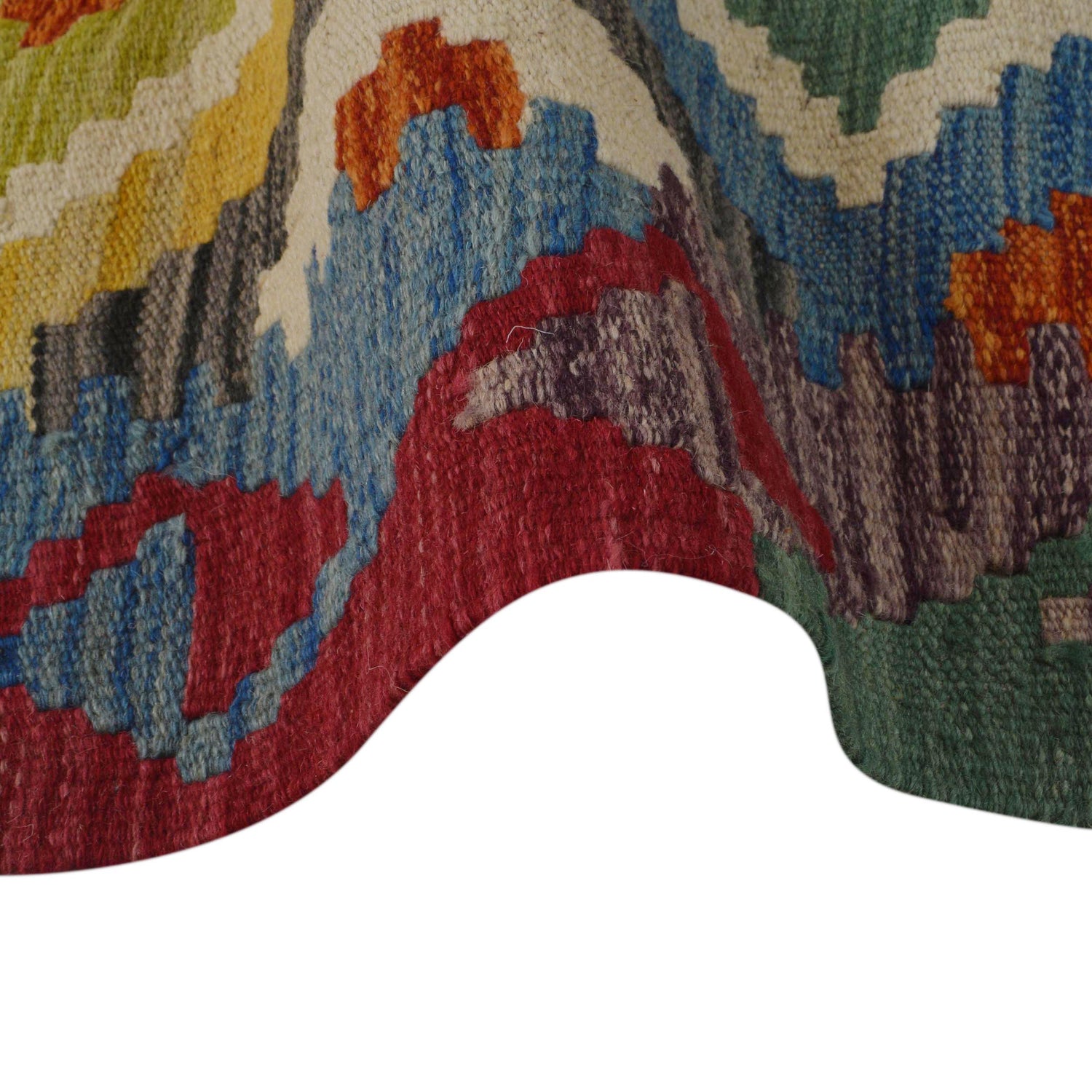 Handmade Vegetable Kelim 3' 4" x 4" 11" (ft) - No. P35699