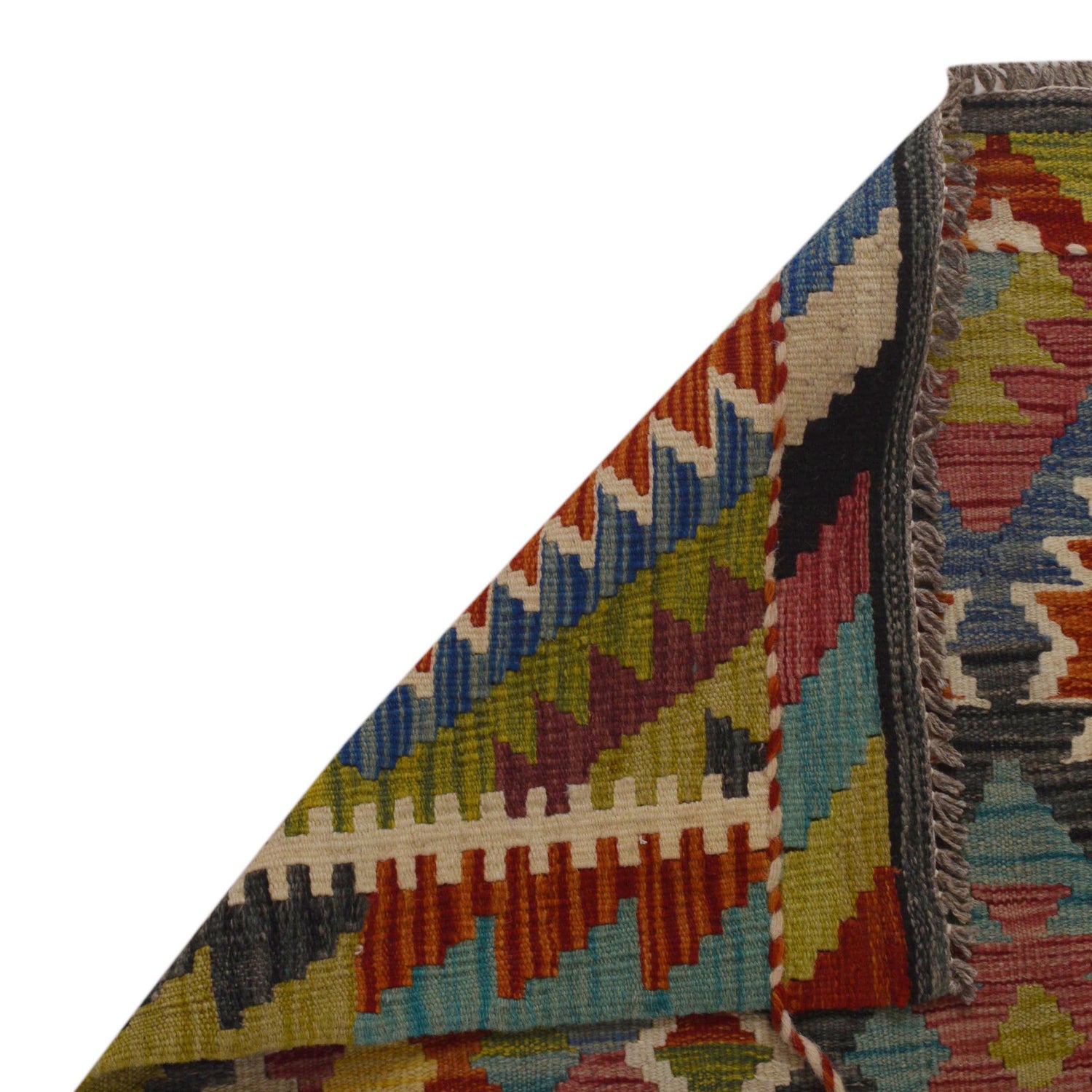 Handmade Vegetable Kilim 3' 4" x 5" 0" (ft) - No. P35700