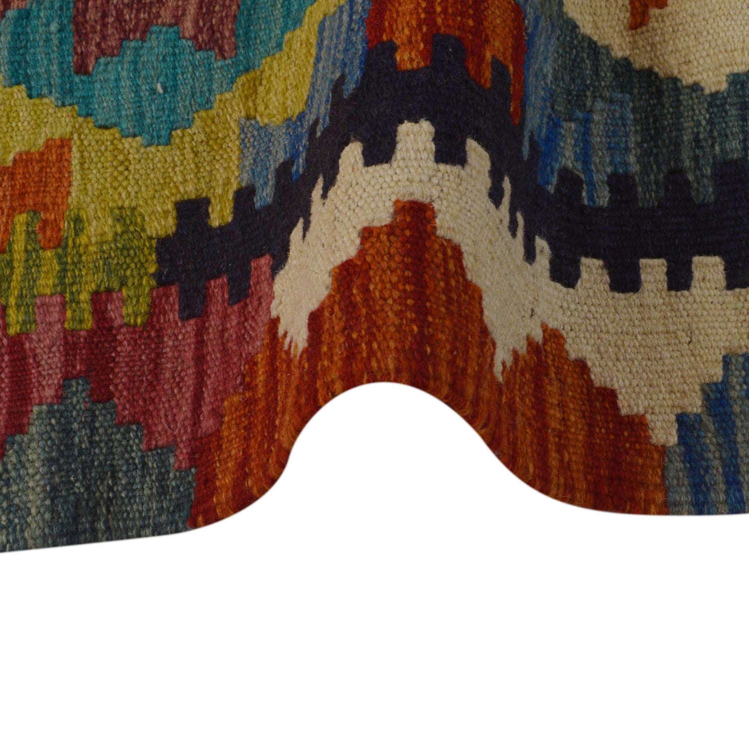 Handmade Vegetable Kilim 3' 3" x 4" 9" (ft) - No. P35702