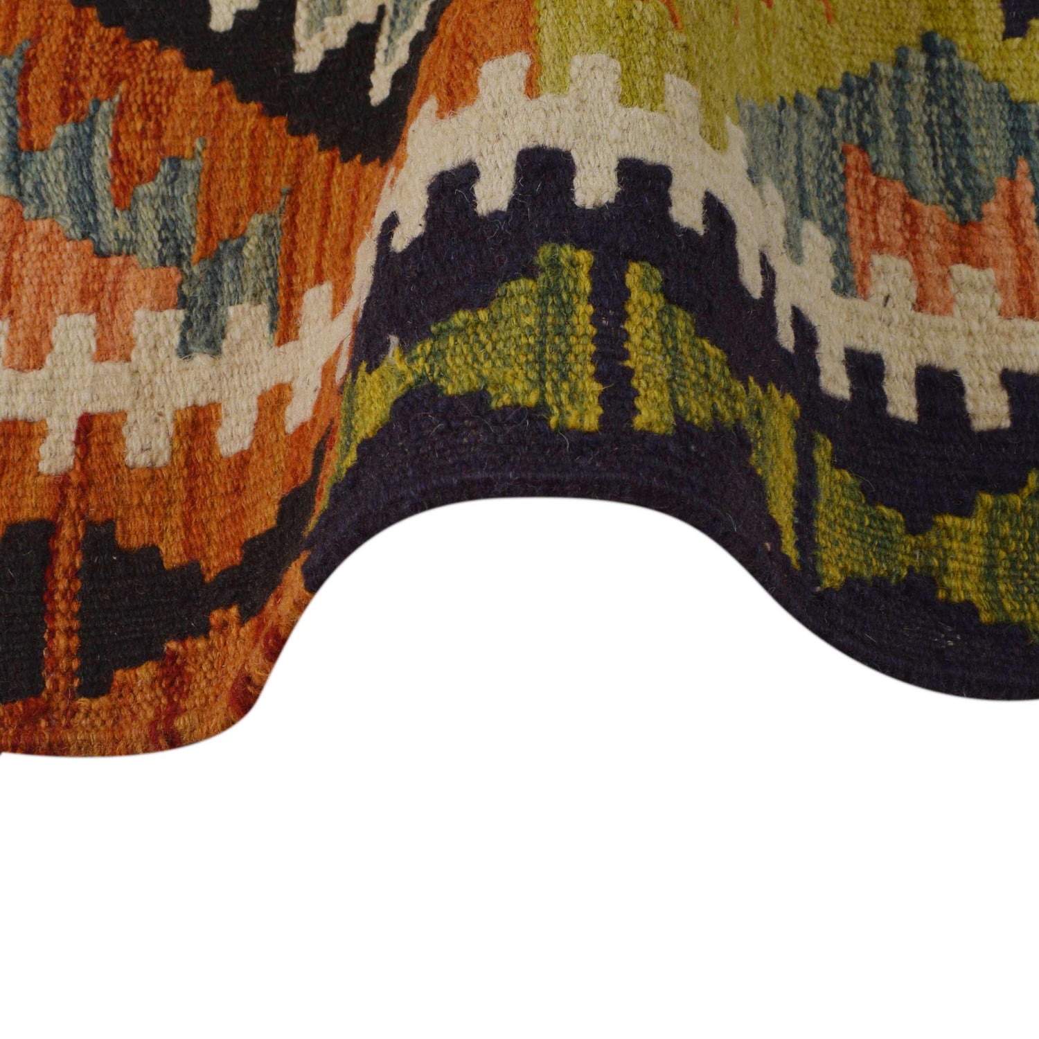 Handmade Vegetable Kelim 3' 3" x 5" 1" (ft) - No. P35704