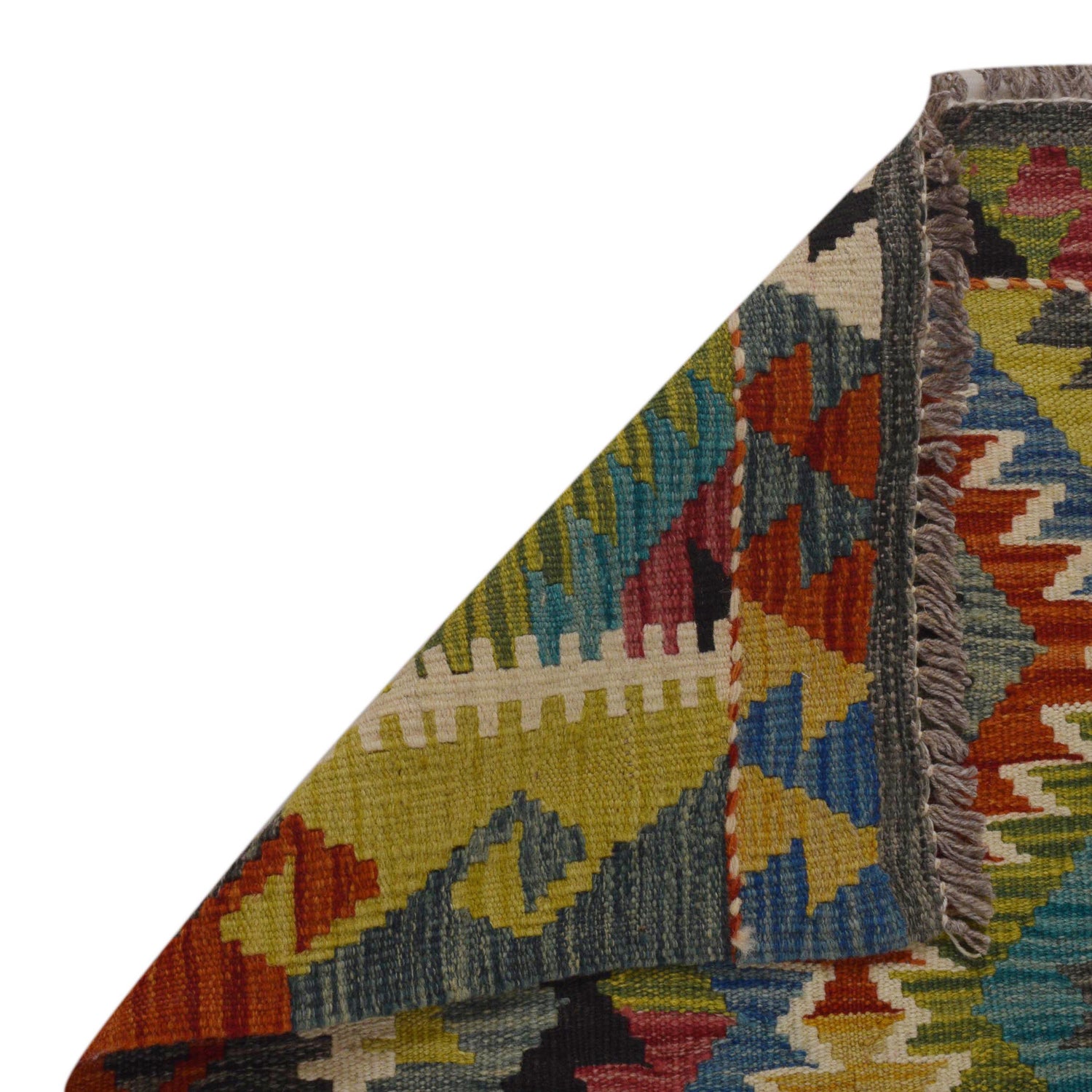 Handmade Vegetable Kilim 3' 3" x 4" 9" (ft) - No. P35705