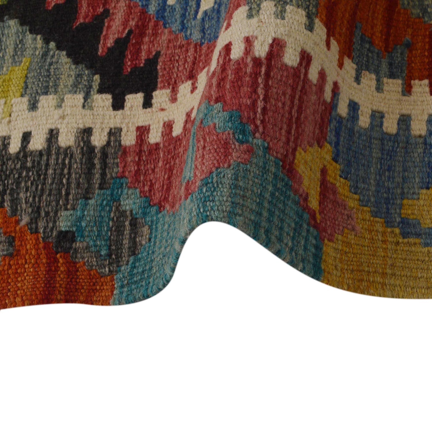 Handmade Vegetable Kilim 3' 3" x 4" 9" (ft) - No. P35705