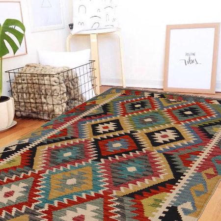 Handmade Vegetable Kilim 3' 3" x 4" 9" (ft) - No. P35705