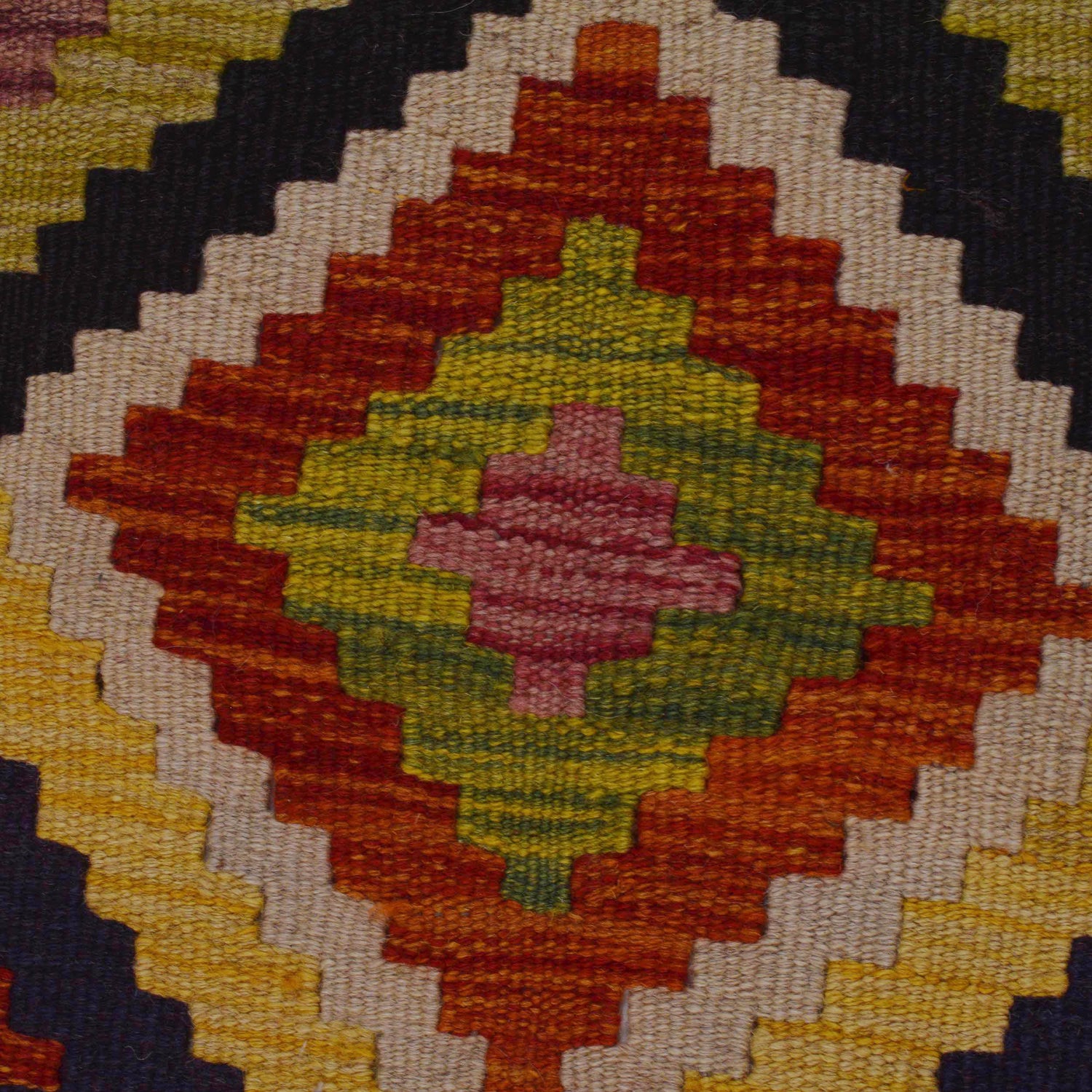 Handmade Vegetable Kilim 3' 4" x 4" 11" (ft) - No. P35707