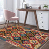 Handmade Vegetable Kilim 3' 5" x 5" 0" (ft) - No. P35709
