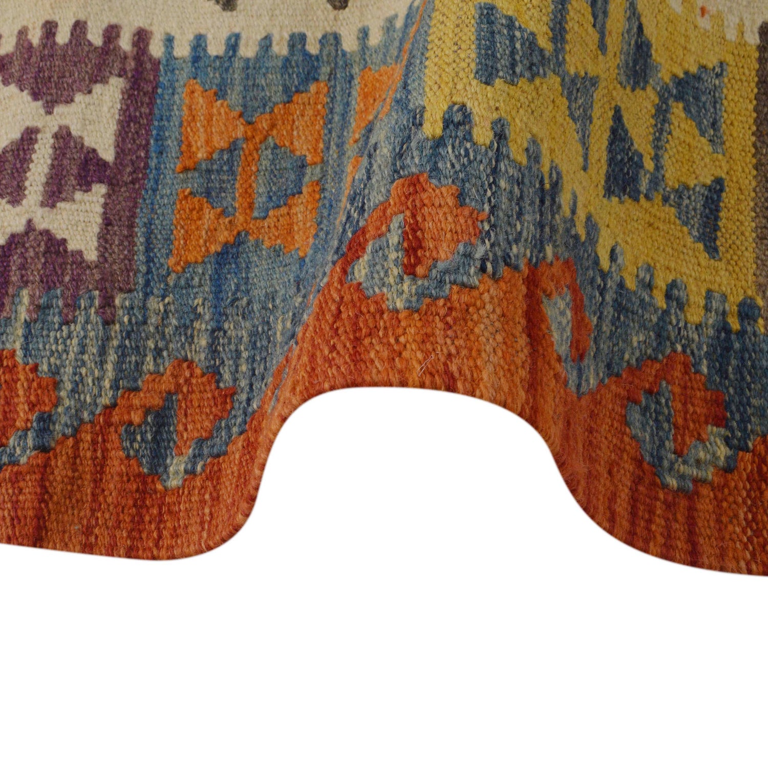 Handmade Vegetable Kelim 3' 6" x 5" 6" (ft) - No. P35710