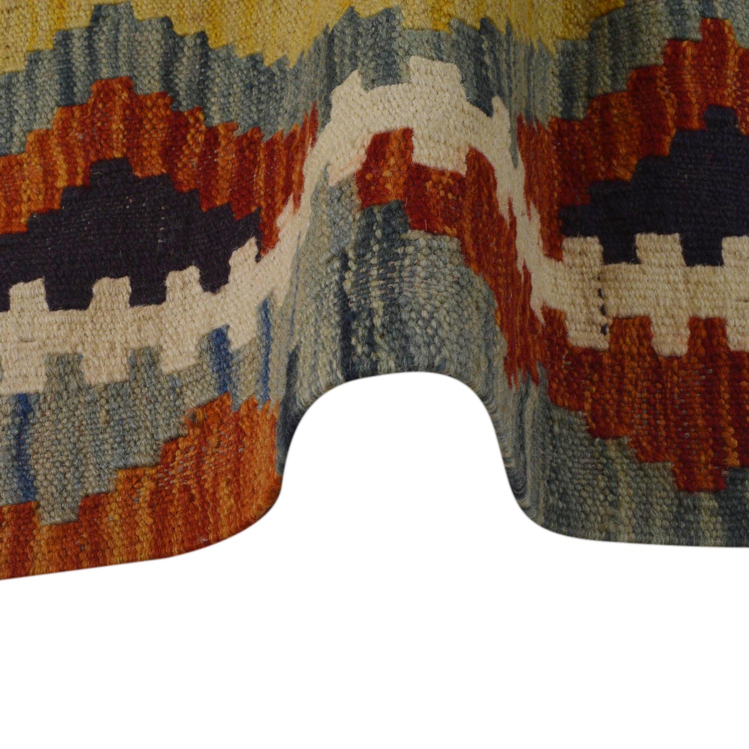 Handmade Vegetable Kilim 3' 3" x 4" 8" (ft) - No. P35711