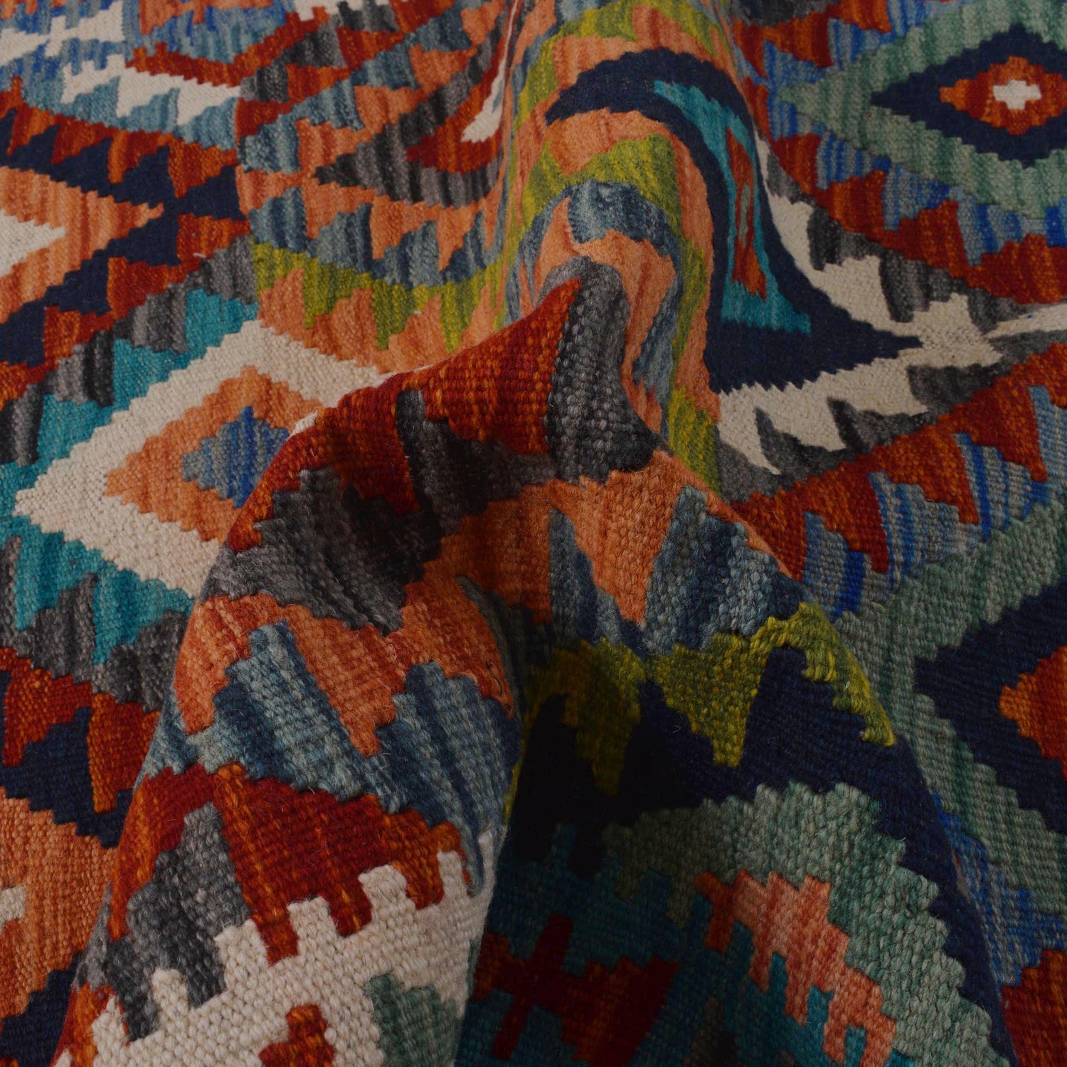 Handmade Vegetable Kilim 3' 4" x 4" 11" (ft) - No. P35713
