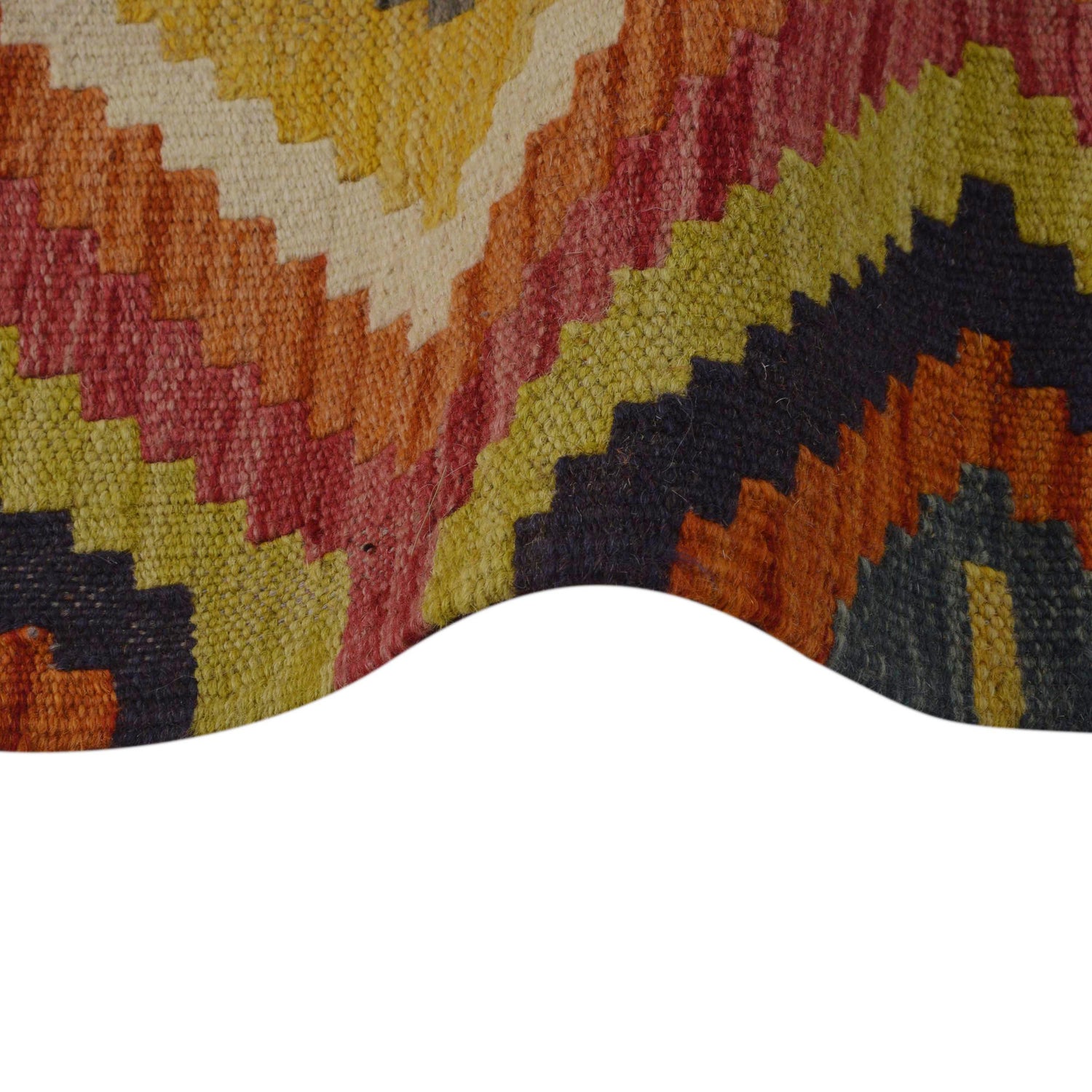 Handmade Vegetable Kelim 3' 1" x 5" 0" (ft) - No. P35714