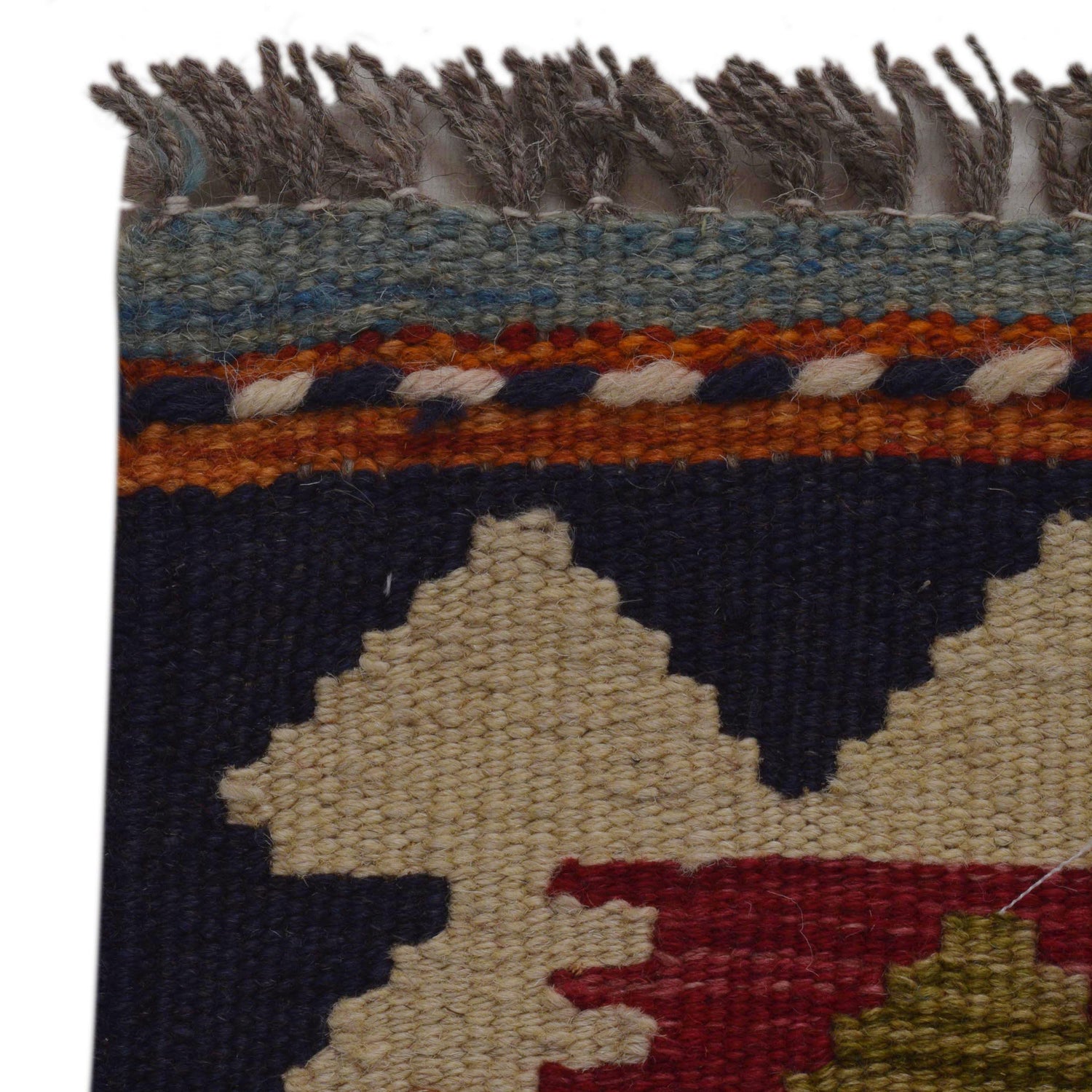 Handmade Vegetable Kilim 3' 2" x 5" 3" (ft) - No. P35715