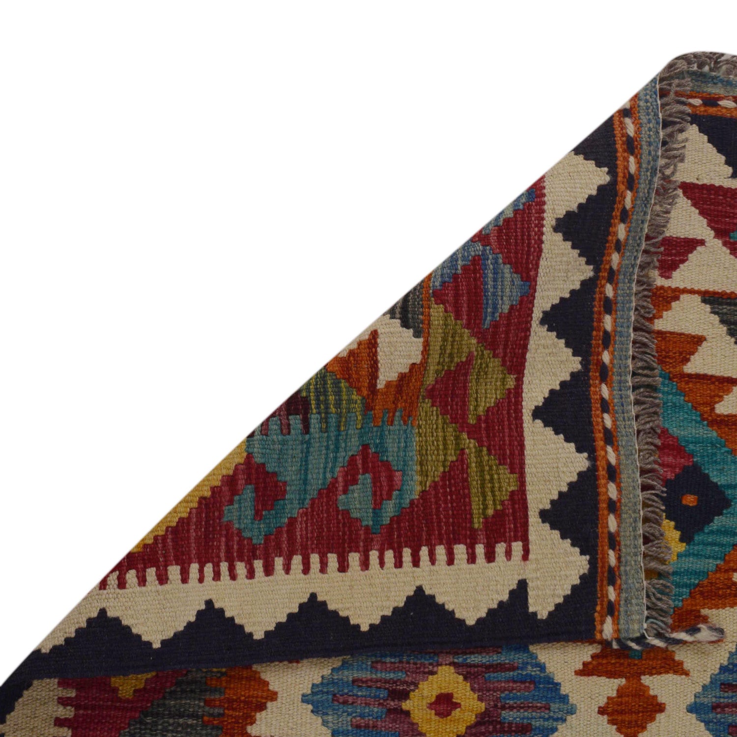 Handmade Vegetable Kilim 3' 2" x 5" 3" (ft) - No. P35715
