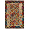Handmade Vegetable Kilim 3' 3" x 4" 11" (ft) - No. P35717