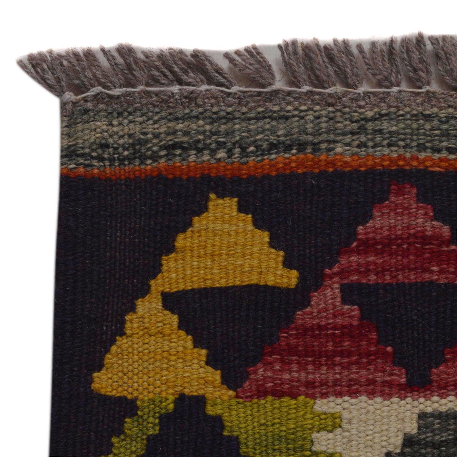 Handmade Vegetable Kilim 3' 3" x 4" 11" (ft) - No. P35717