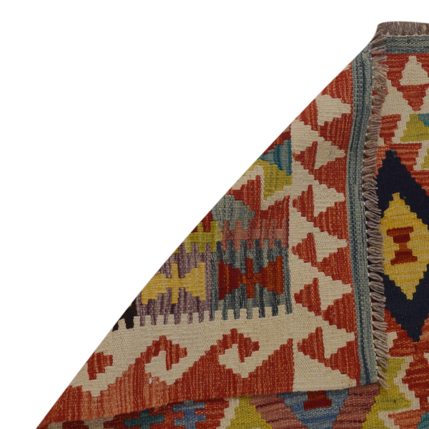 Handmade Vegetable Kelim 3' 4" x 4" 10" (ft) - No. P35718