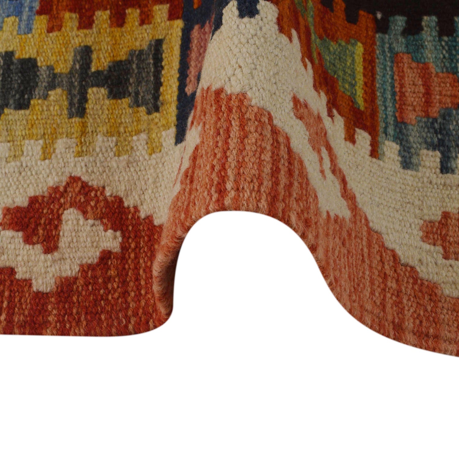 Handmade Vegetable Kelim 3' 4" x 4" 10" (ft) - No. P35718