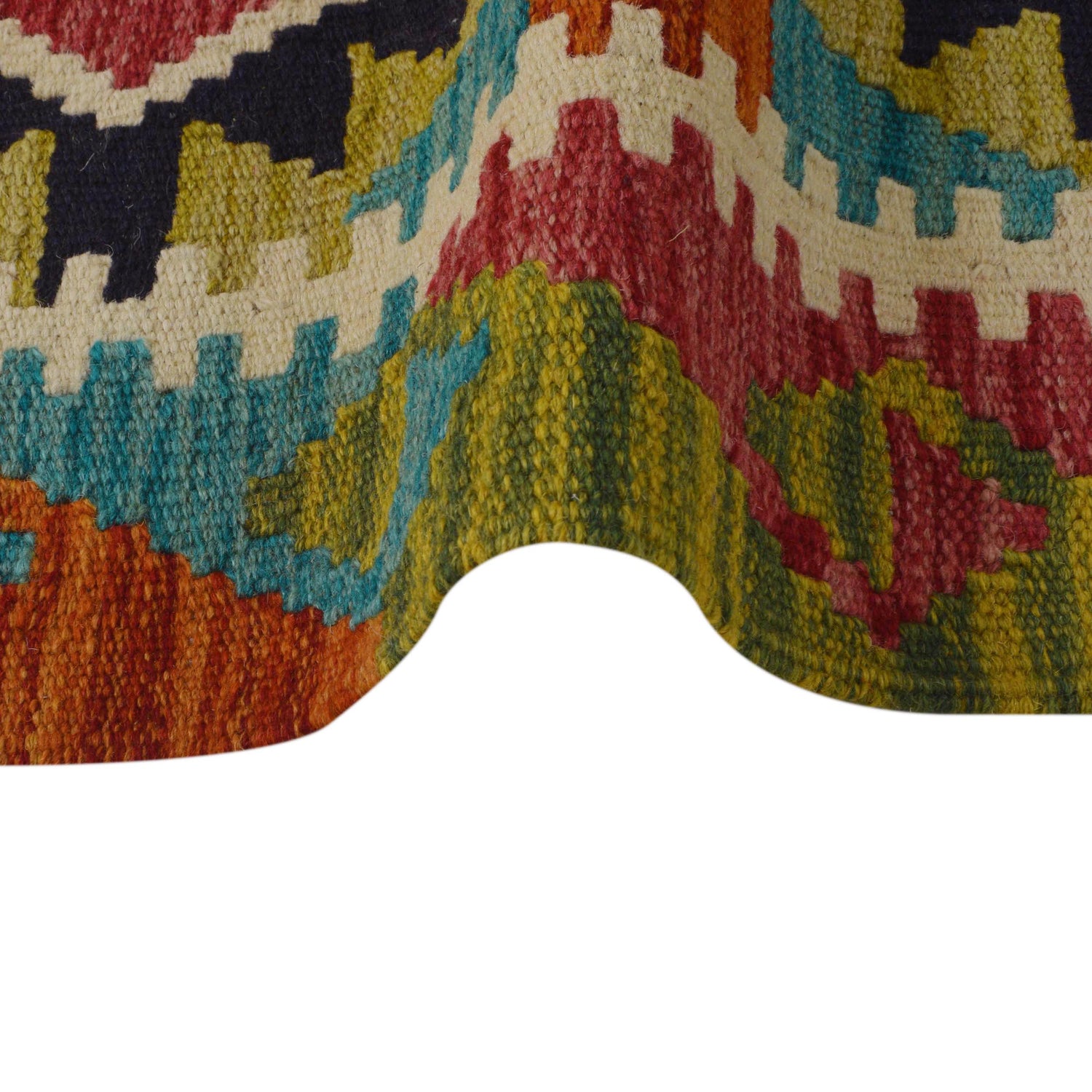 Handmade Vegetable Kilim 3' 3" x 4" 10" (ft) - No. P35719