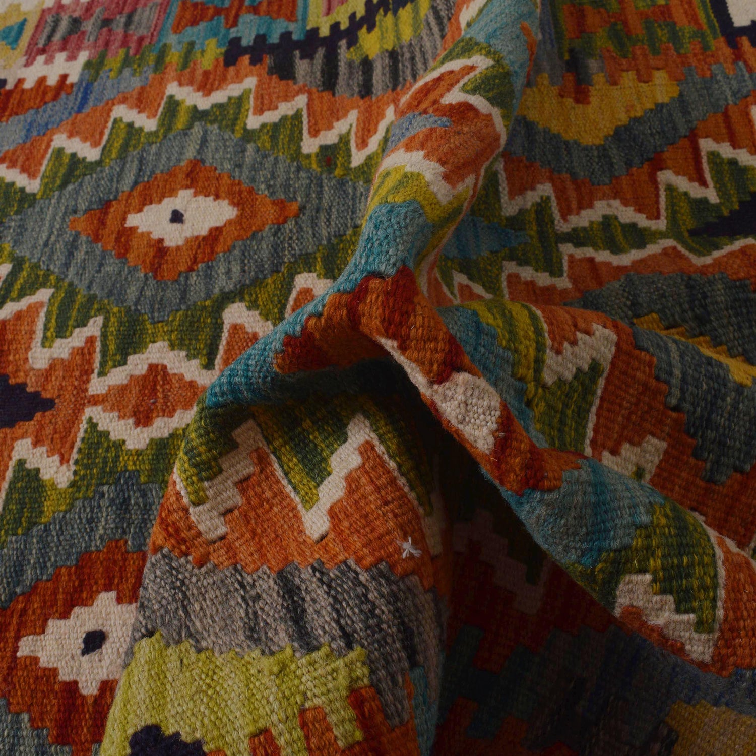 Handmade Vegetable Kelim 3' 4" x 4" 11" (ft) - No. P35720