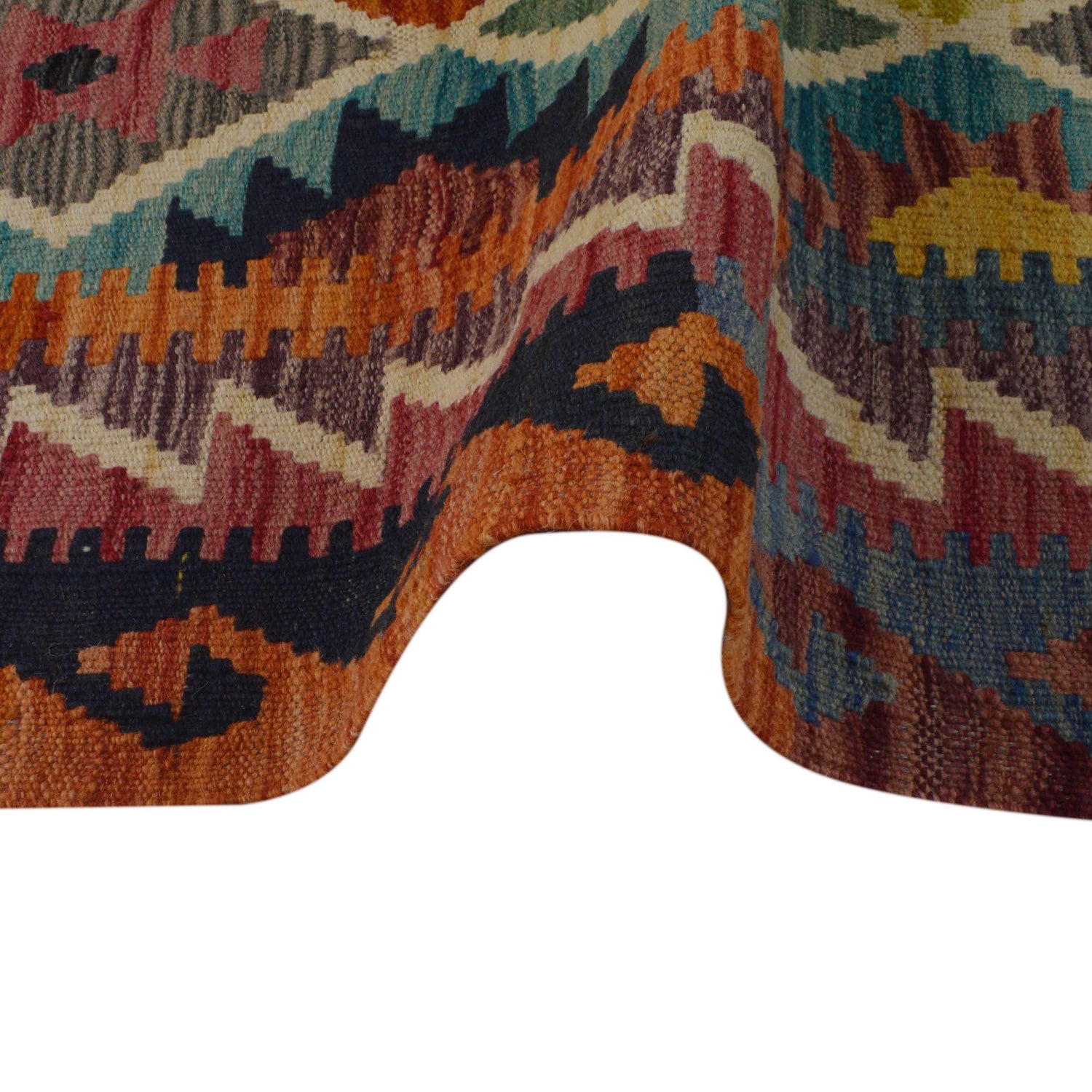 Handmade Vegetable Kilim 3' 4" x 5" 1" (ft) - No. P35721