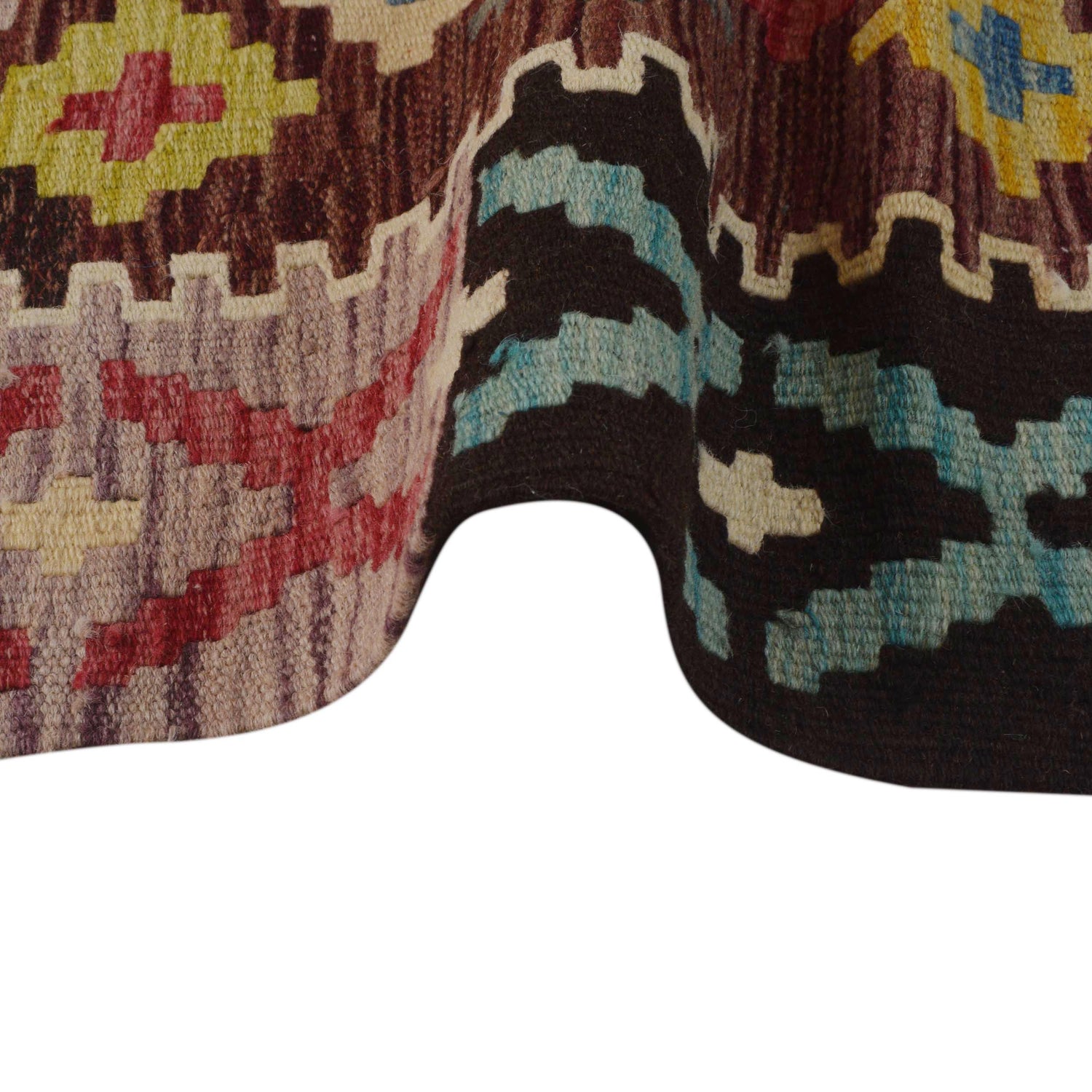 Handmade Vegetable Kelim 3' 5" x 4" 10" (ft) - No. P35722