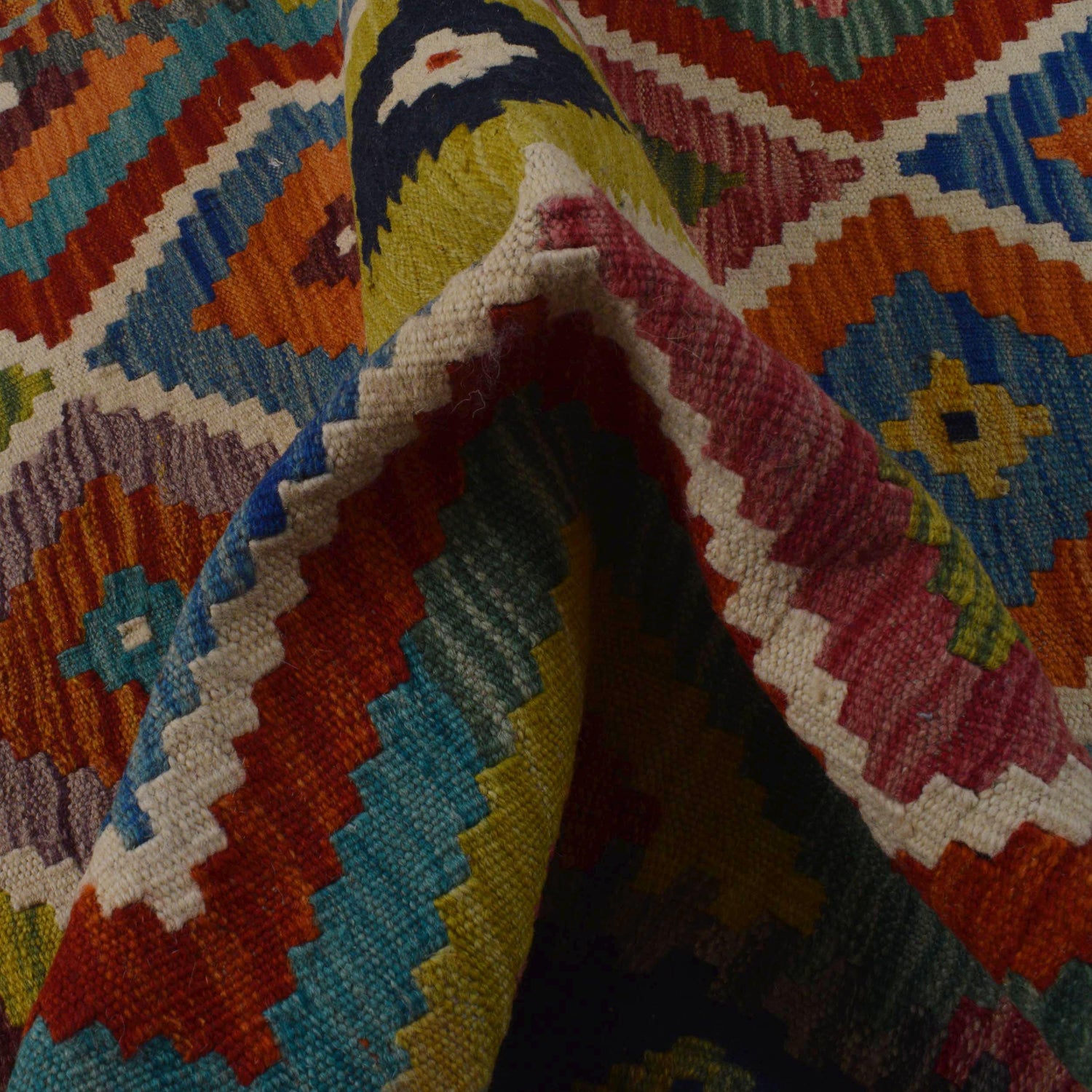 Handmade Vegetable Kilim 3' 3" x 5" 0" (ft) - No. P35723