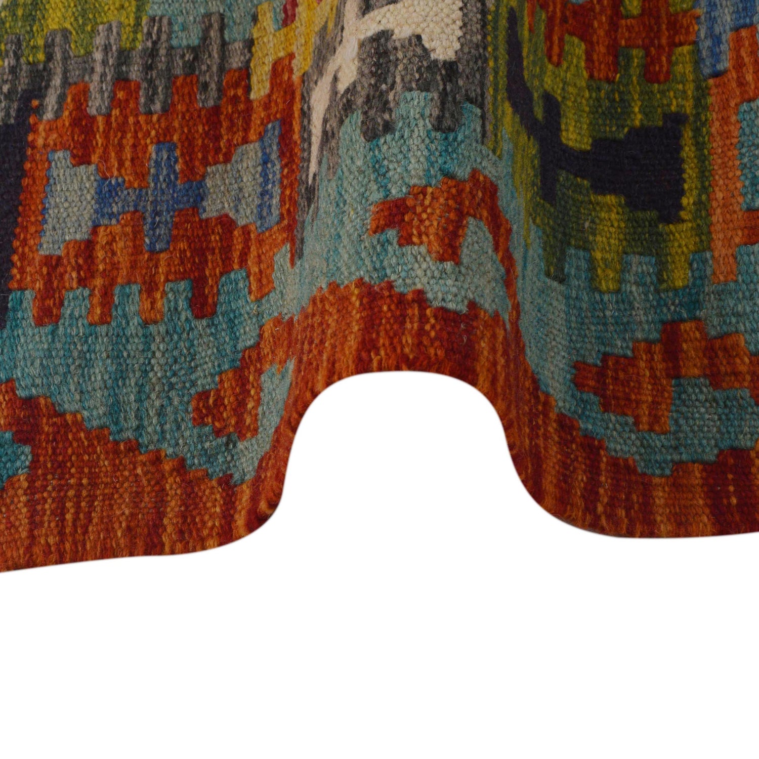 Handmade Vegetable Kelim 3' 3" x 4" 9" (ft) - No. P35724