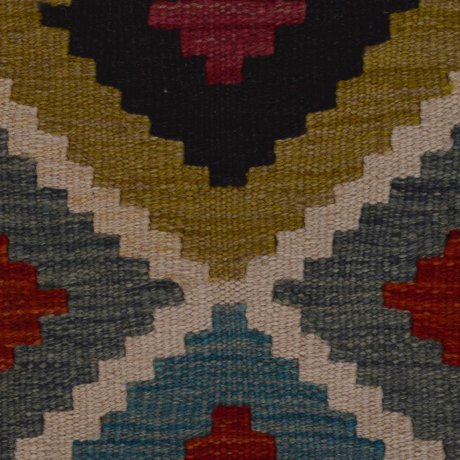 Handmade Vegetable Kilim 3' 4" x 4" 11" (ft) - No. P35725
