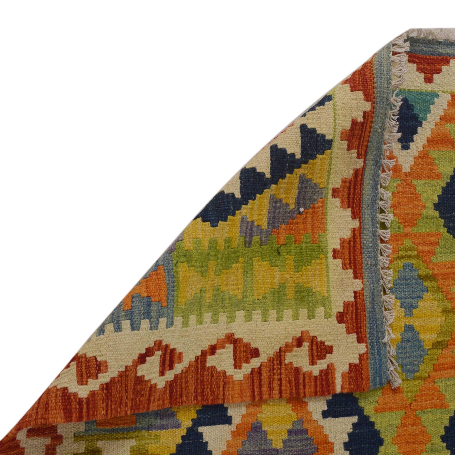 Handmade Vegetable Kelim 3' 8" x 5" 0" (ft) - No. P35726