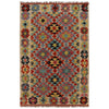 Handmade Vegetable Kilim 3' 3" x 4" 10" (ft) - No. P35729