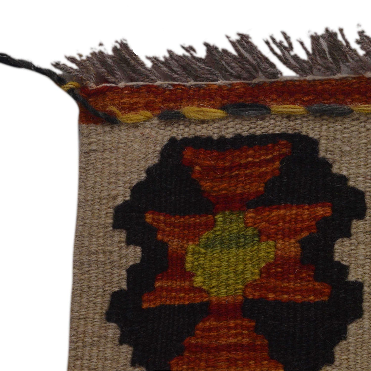 Handmade Vegetable Kilim 3' 3" x 4" 10" (ft) - No. P35729